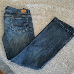 American Eagle Outfitters Dark Blue Flare Jeans